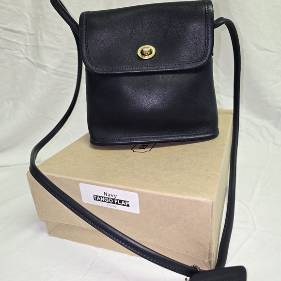 Coach Vintage Tango Flap Bag - Navy - Picture 5 of 8